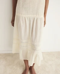 Mango Women's Cotton Lace Nightdress