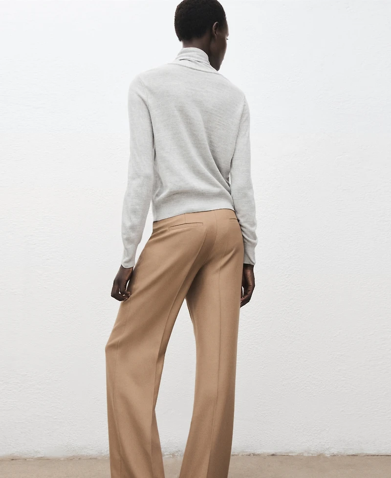 Mango Women's Knot Turtleneck Sweater