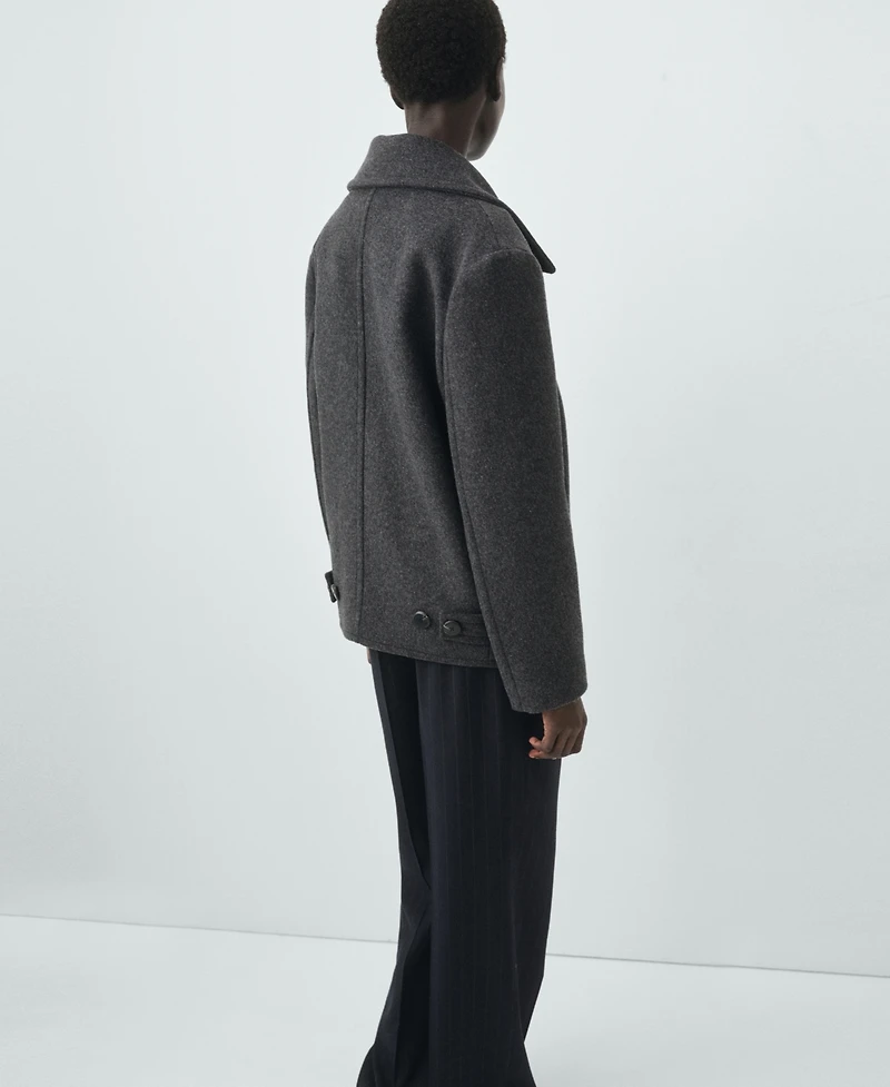 Mango Women's Double-Breasted Wool Coat