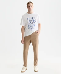 Scotch & Soda Men's Washed Graphic Regular Fit T-Shirt