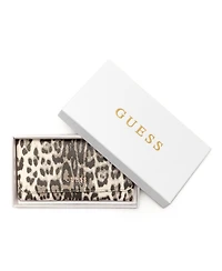 Guess Tinsley Leopard Print Slim Clutch