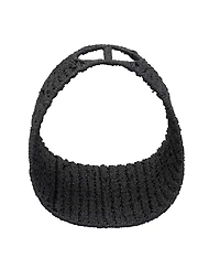 Household Essentials Oval Magazine Rack, Black Paper Rope