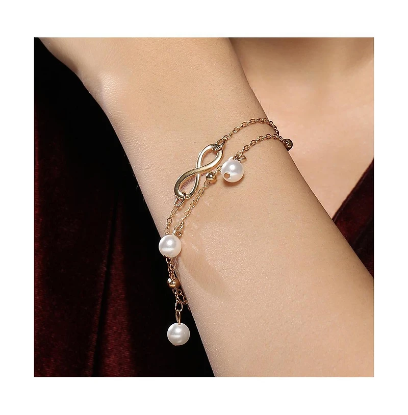 Women's The Ethereal-Infinity Multi-Strand Bracelet - California Gold