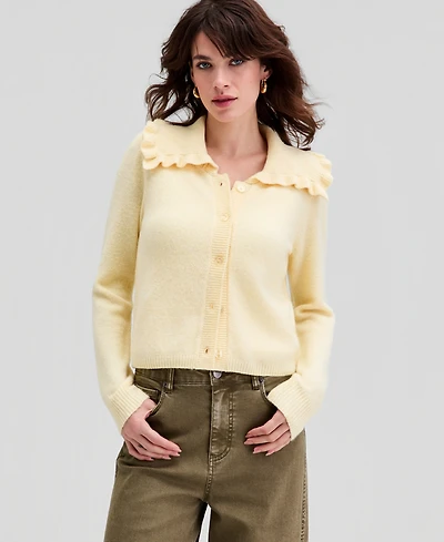 And Now This Women's Ruffled-Collar Cardigan, Macy's Exclusive