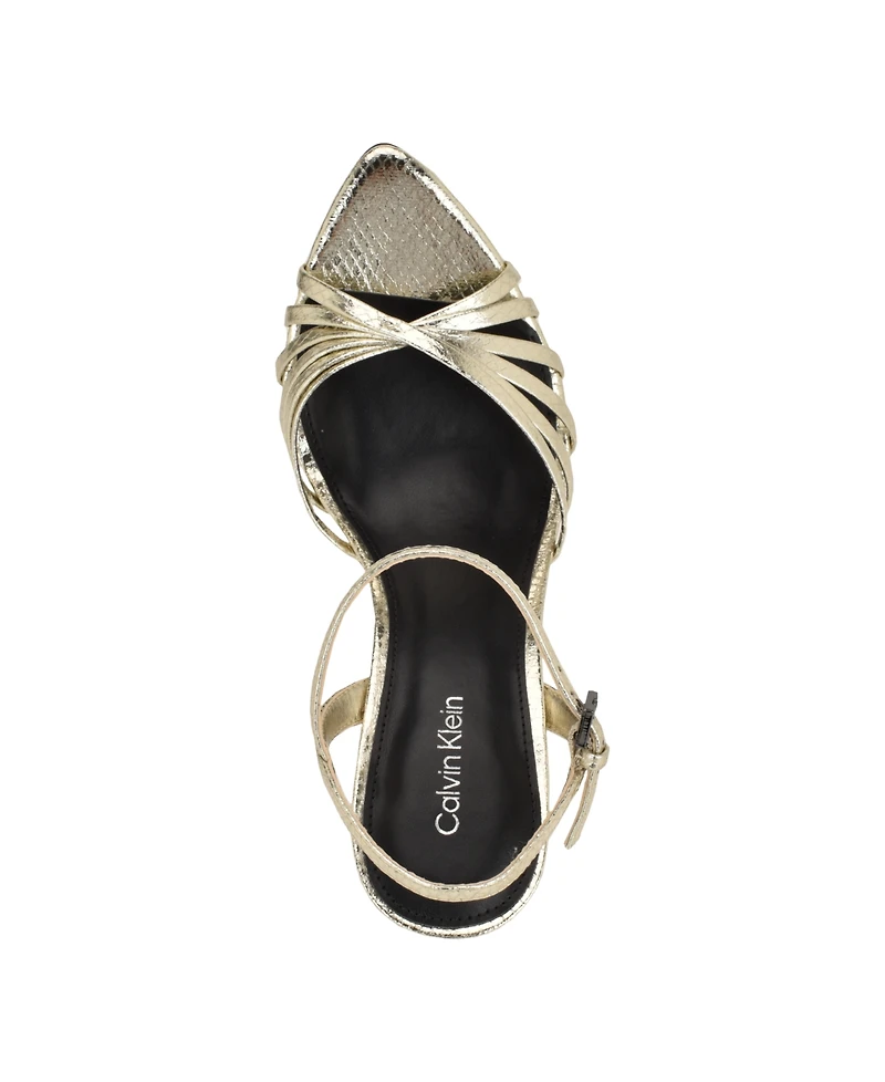 Calvin Klein Women's Daniella Strappy Stiletto Dress Sandals