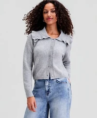 Now This Womens Ruffled Collar Cardigan Macys Exclusive