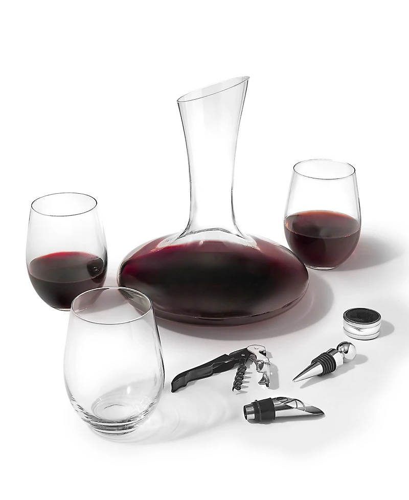 Godinger Monterey 9 Piece Wine Decanter Set