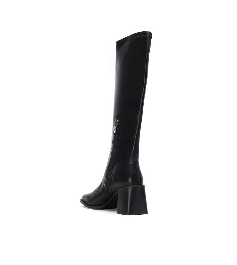 Xti Women's, Block Heel, Stretchy, Tall Boots