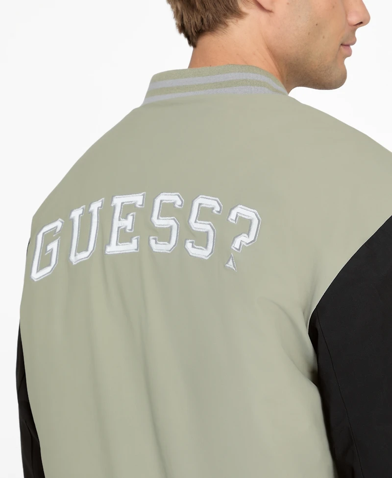 Guess Men's Varsity Bomber Regular-Fit Jacket