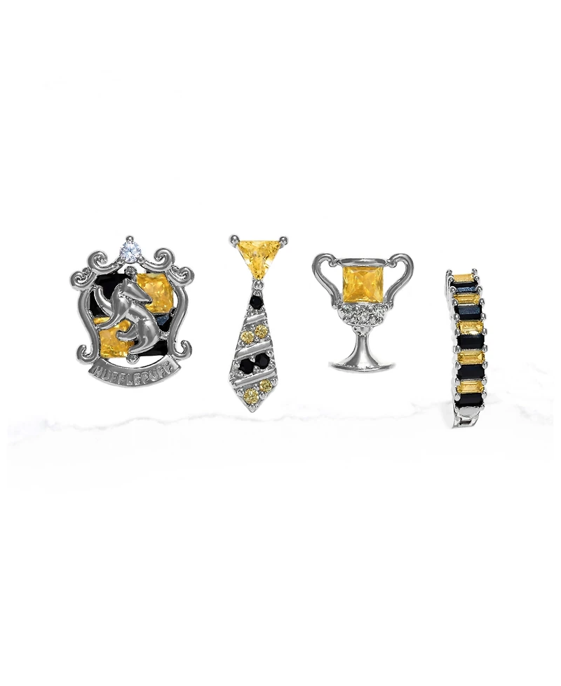 Girls Crew Harry Potter Hufflepuff House Crystal Earring Set