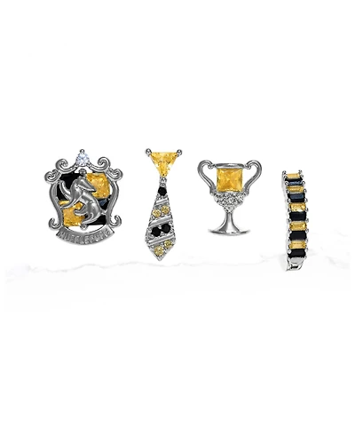 Girls Crew Harry Potter Hufflepuff House Crystal Earring Set