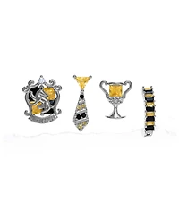 Girls Crew Harry Potter Hufflepuff House Crystal Earring Set
