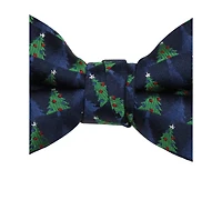 Hallmark Holiday Traditions Men's Small Tree Printed Slim Bow Tie
