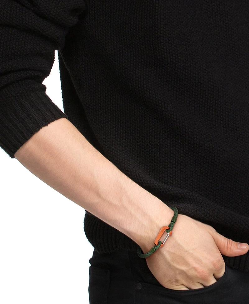 Lacoste Men's Aluminum Carabiner Closure Bracelet