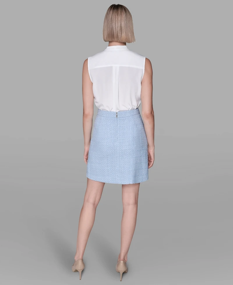 Karl Lagerfeld Paris Women's Tweed Mini Skirt