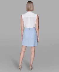 Karl Lagerfeld Paris Women's Tweed Mini Skirt