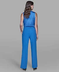 Karl Lagerfeld Paris Women's Flared Invisible Zipper Pants