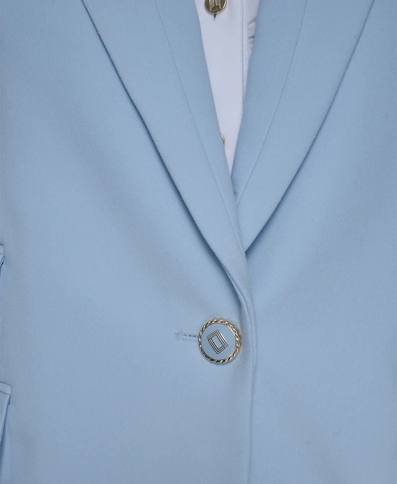 Karl Lagerfeld Paris Women's Single Breasted Three Pocket Blazer Jacket