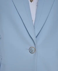 Karl Lagerfeld Paris Women's Single Breasted Three Pocket Blazer Jacket