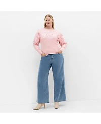 City Chic Plus Braylin Sequin Jumper