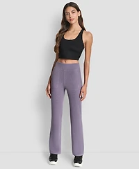 Dkny Women's Thermal High Waist Flare Pants