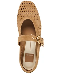 Dolce Vita Women's Mikel Perforated Buckle Mary Jane Flats