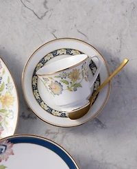 Noritake Tusker Garden Saucers, Set of 4