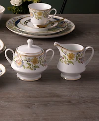Noritake Tusker Garden 2-Pc. Sugar Bowl and Creamer Set
