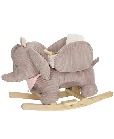 Qaba Baby Rocking Horse, Kids Ride On Toy with Realistic Sound,