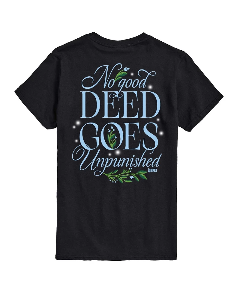 Airwaves Men's Wicked Part 2 Elphie No Good Deed Graphic Printed Short-Sleeve T-Shirt