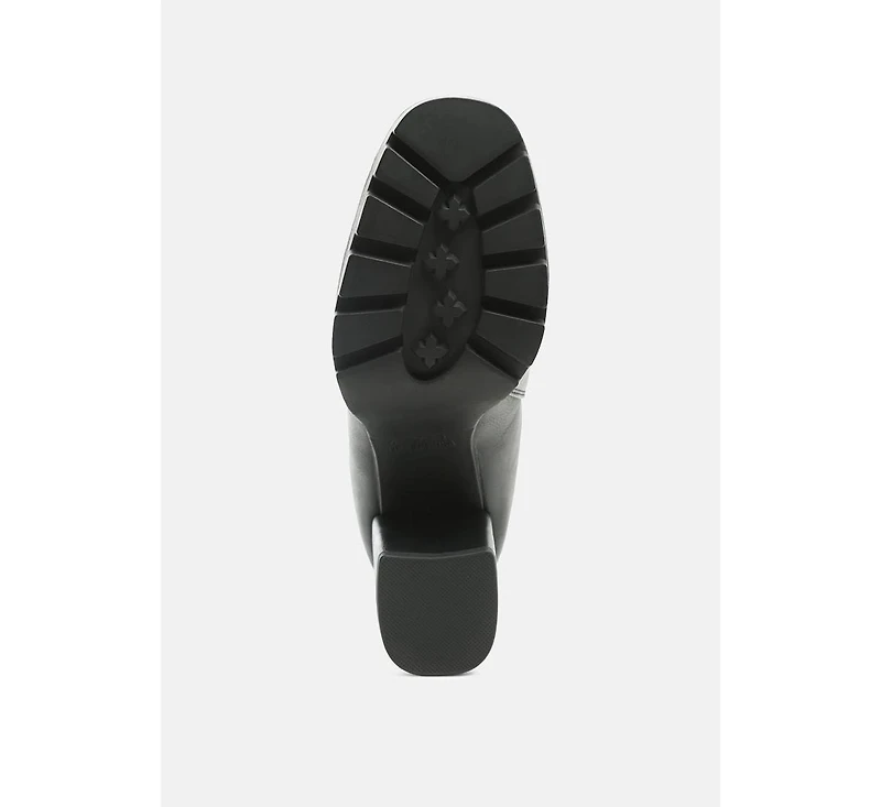 Womens sonia block heeled boots