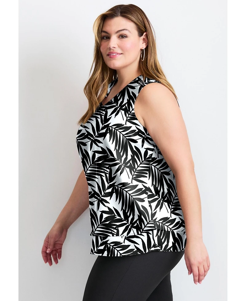 Avenue Women's Tops & Tees Sleeveless Double Layer Swing Tank