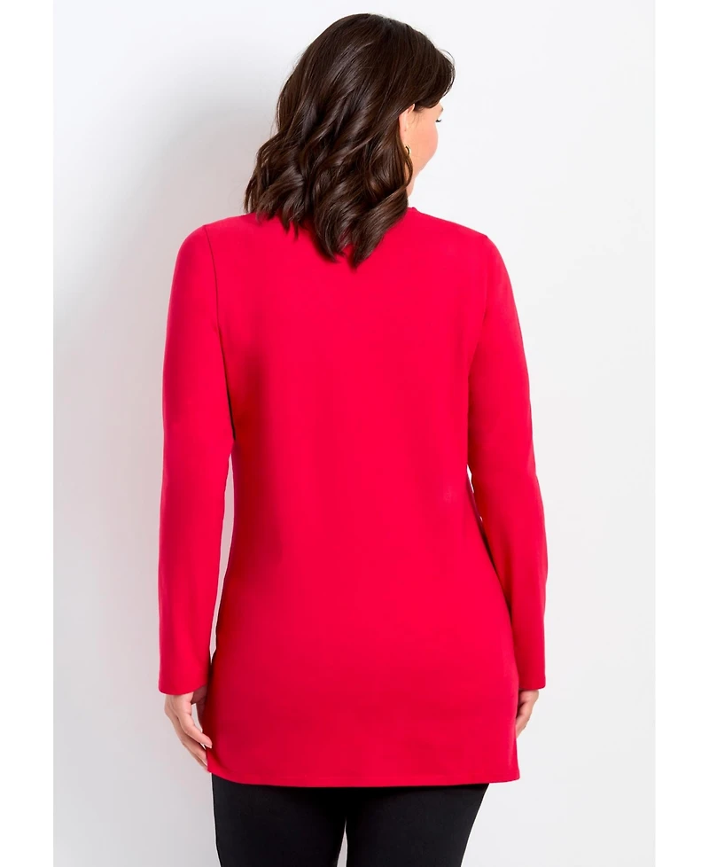 Avenue Women's Embellished V-Neck Tunic