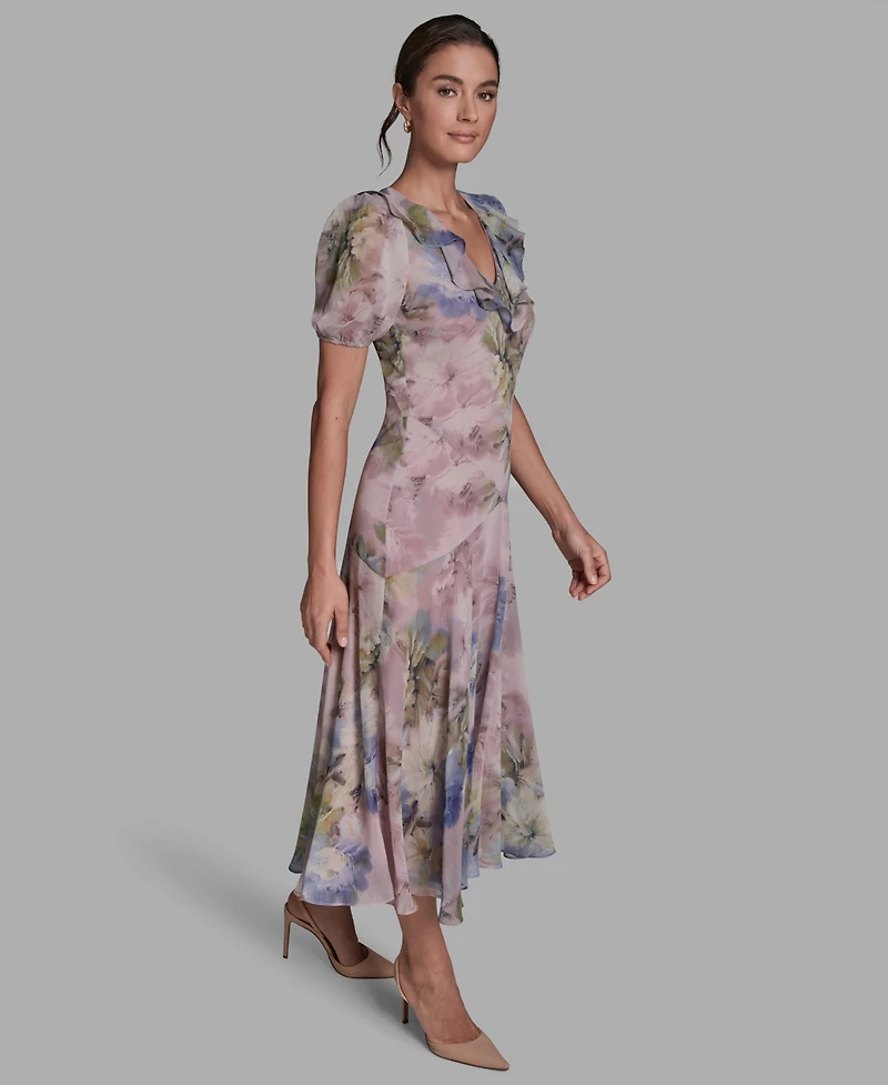 Bcbg Women's V-Neck Midi Shift Dress