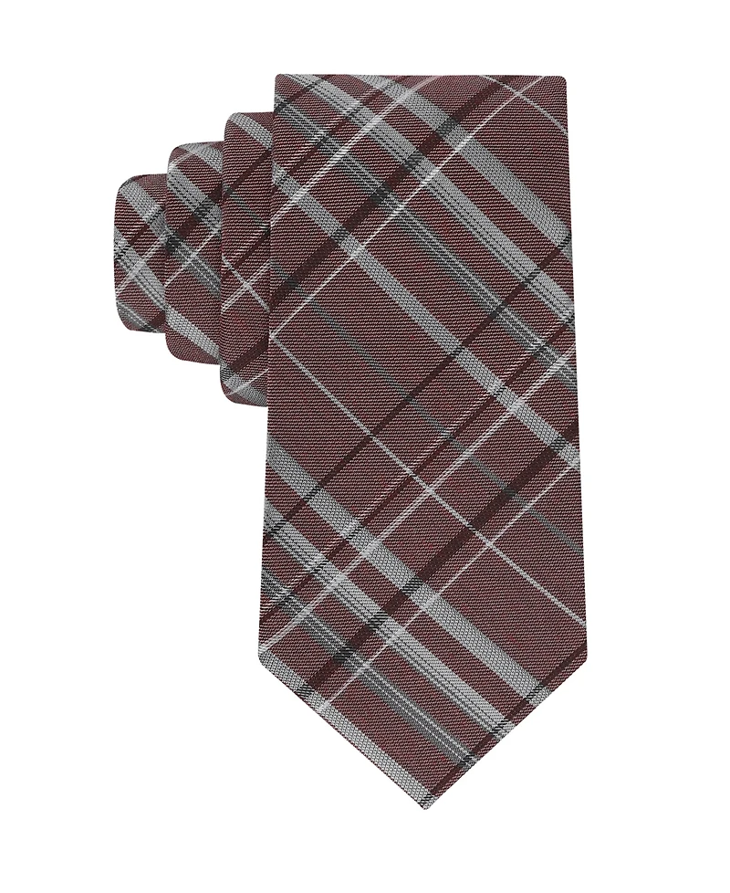 Calvin Klein Men's Theodore Plaid Pattern Tie