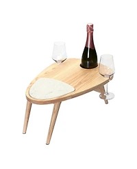 Legnoart 8" Ashwood Portable Picnic Table with Marble insert