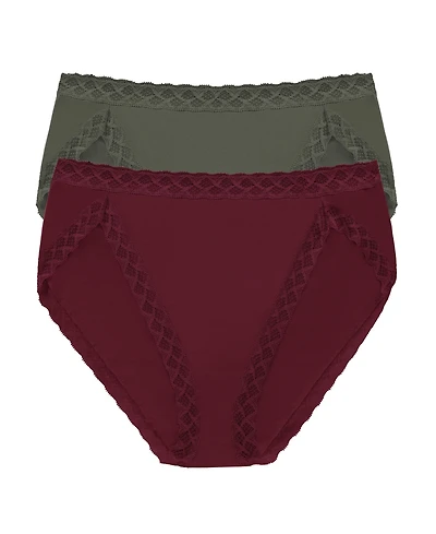 Natori Women's Bliss Supima Cotton French Cut Briefs 2-Pack