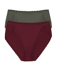 Natori Women's Bliss Supima Cotton French Cut Briefs 2-Pack