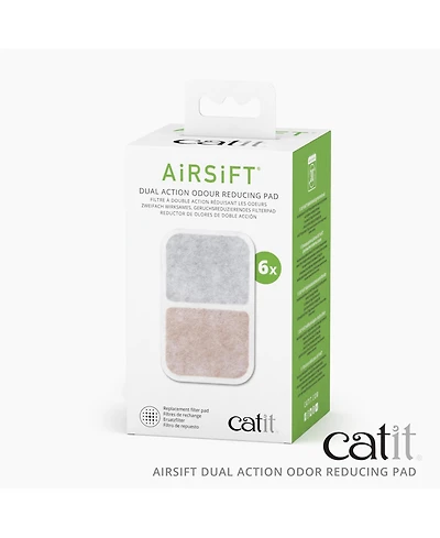 Catit AiRSiFT Dual Action Air Purifier Pad, 6pk