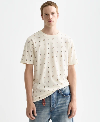 Scotch & Soda Men's Micro-Printed T-Shirt