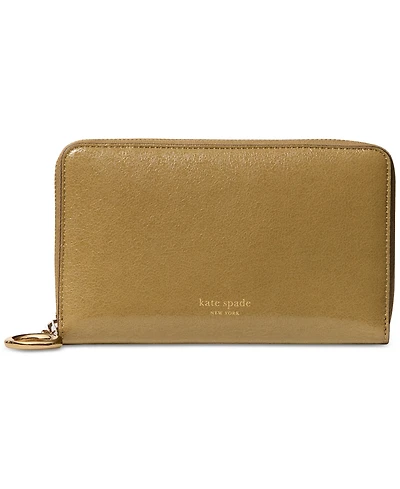 kate spade new york Halo Glazed Leather Medium Zip Around Wallet