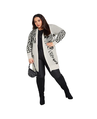 Avenue Women's Lena Leopard Cardigan