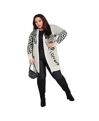 Avenue Women's Lena Leopard Cardigan