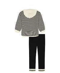 Kids Headquarters Girls Toddler 2T-4T Long-Sleeve Hoodie and Pants, 2-Piece Set