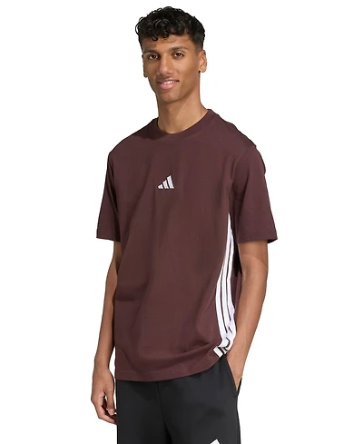 adidas Men's Essential Three-Stripes Single Jersey T-Shirt