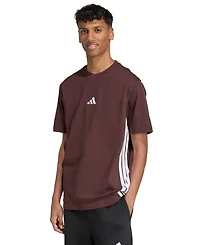 adidas Men's Essential Three-Stripes Single Jersey T-Shirt