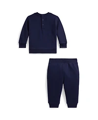 Polo Ralph Lauren Baby Boys Long-Sleeve Sweatshirt and Pants, 2-Piece Set