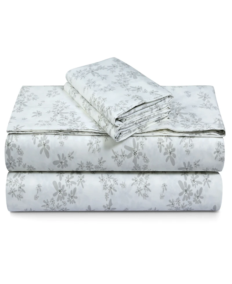 Tribeca Living 300-Thread Count Cotton -Pc. Extra Deep Pocket Sheet Set
