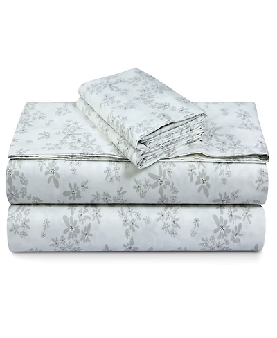 Tribeca Living 300-Thread Count Cotton 3-Pc. Extra Deep Pocket Sheet Set