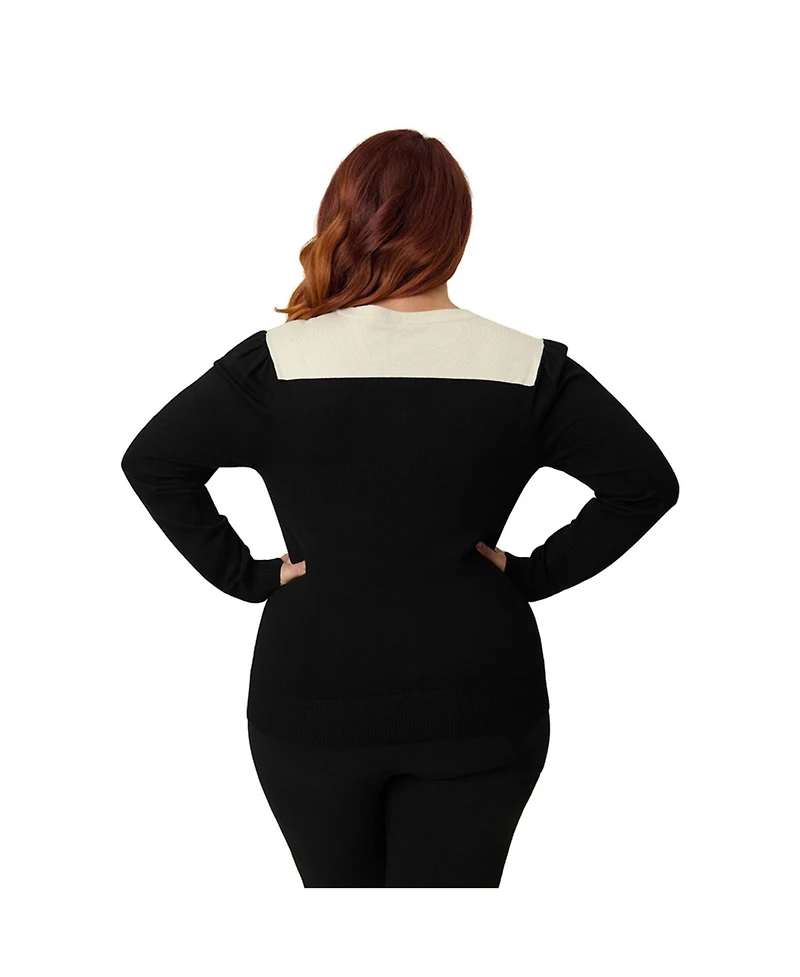 Smak Parlour Plus Size 1960s Long Sleeve Cardigan